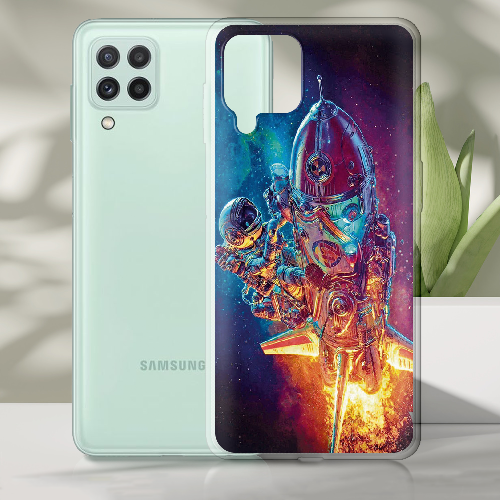 Чехол Boxface Samsung A225 Galaxy A22 Astronaut in Space