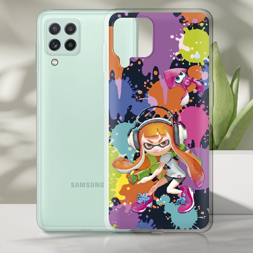 Чехол Boxface Samsung A225 Galaxy A22 Splatoon Inklings