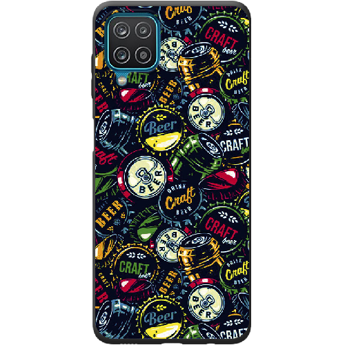 Чехол Boxface Samsung A225 Galaxy A22 Bottle Caps