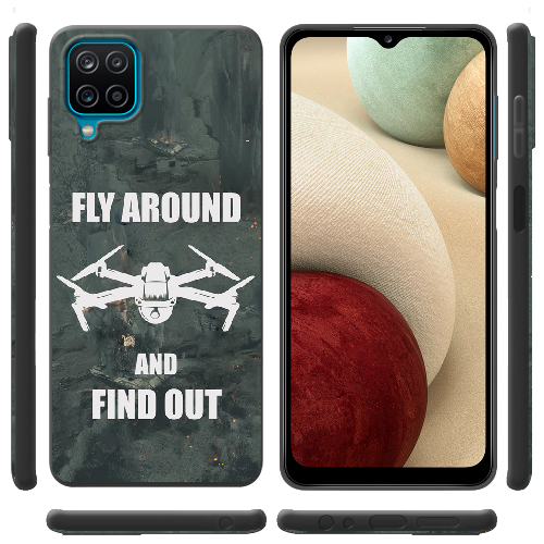 Чехол Boxface Samsung A225 Galaxy A22 Дрон Fly Around