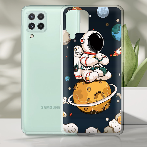 Чехол Boxface Samsung A225 Galaxy A22 Astronaut