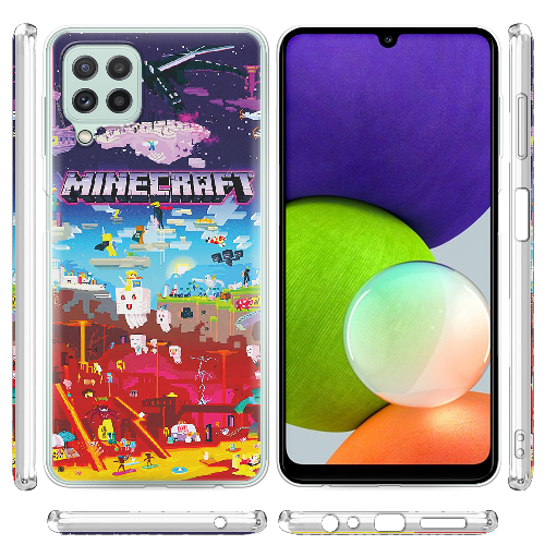 Чехол Boxface Samsung A225 Galaxy A22 Minecraft World Beyond