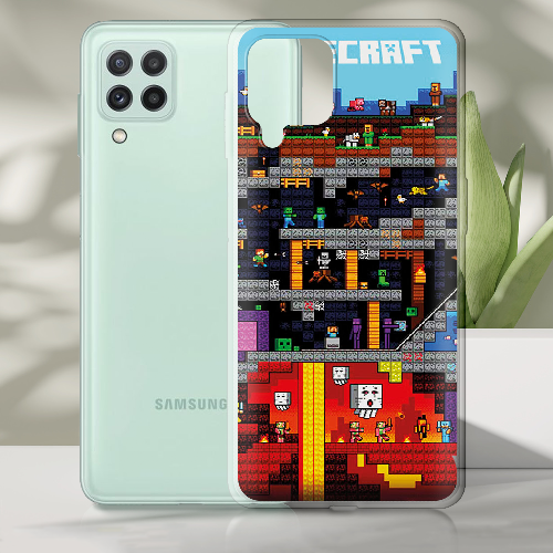 Чехол Boxface Samsung A225 Galaxy A22 Minecraft Lode Runner