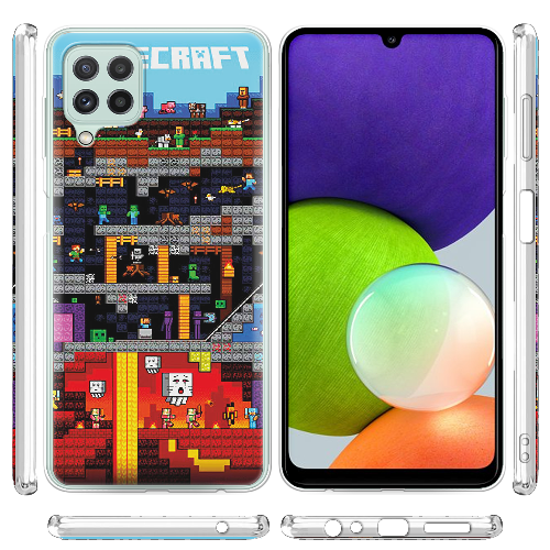 Чехол Boxface Samsung A225 Galaxy A22 Minecraft Lode Runner