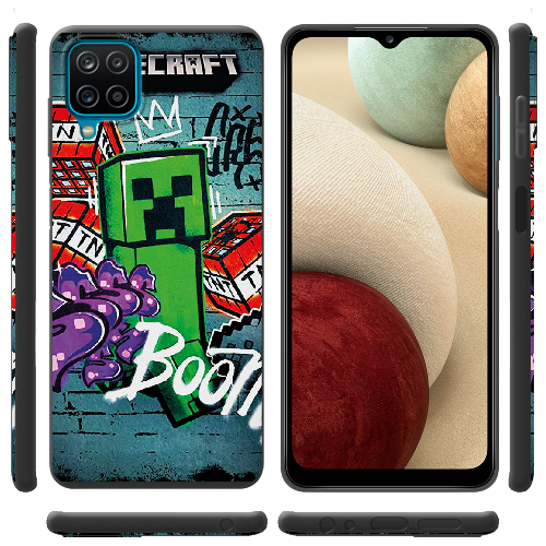 Чехол Boxface Samsung A225 Galaxy A22 Minecraft Graffiti