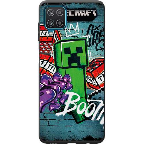 Чехол Boxface Samsung A225 Galaxy A22 Minecraft Graffiti