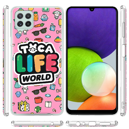 Чехол Boxface Samsung A225 Galaxy A22 Toca Boca Life World