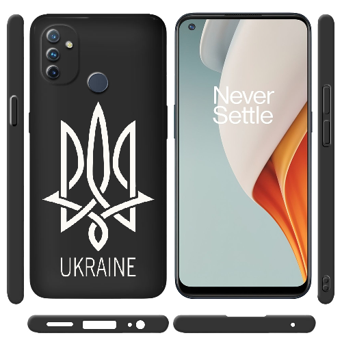 Чехол Boxface OnePlus Nord N100 Тризуб монограмма UKRAINE