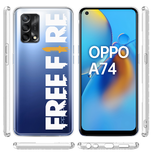 Чехол Boxface OPPO A74 Белый Free Fire