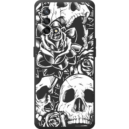 Чехол Boxface OPPO A74 Skull and Roses