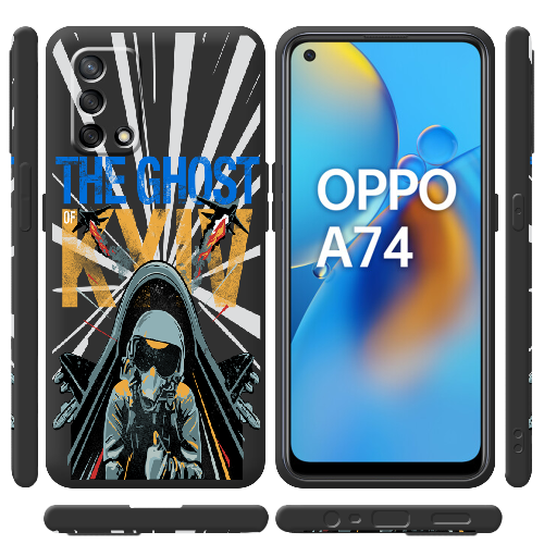 Чехол Boxface OPPO A74 Привид Києва в дії