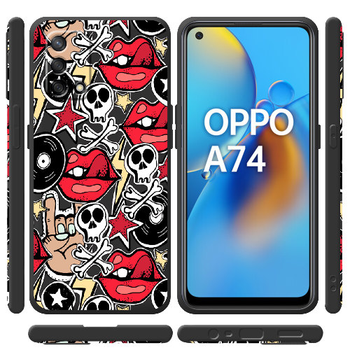 Чехол Boxface OPPO A74 Rock Graffiti