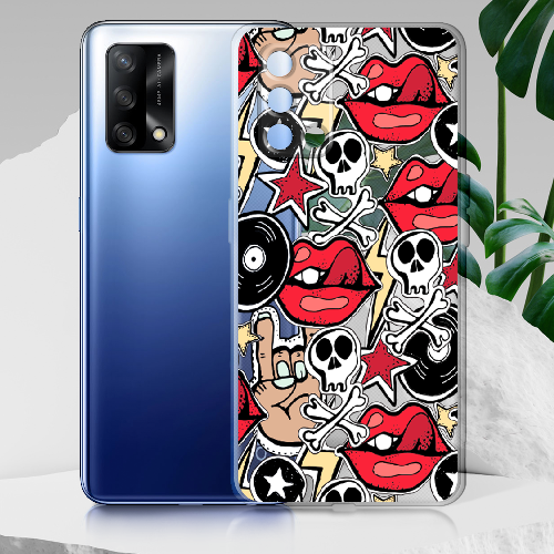 Чехол Boxface OPPO A74 Rock Graffiti