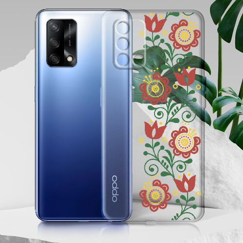 Чехол Boxface OPPO A74 Ethno Flower