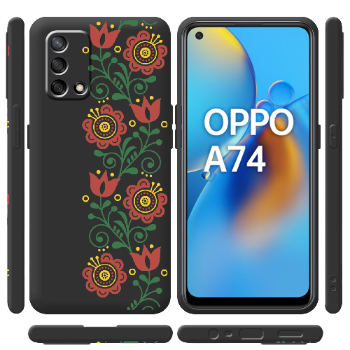 Чехол Boxface OPPO A74 Ethno Flower