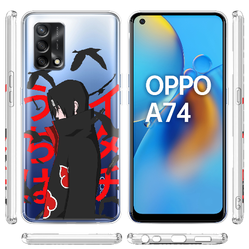 Чехол Boxface OPPO A74 Учиха Итачи с Вороном