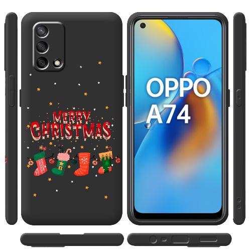 Чехол Boxface OPPO A74 Рождественские Носки