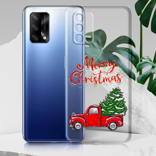 Чехол Boxface OPPO A74 Holiday Car Merry Christmas