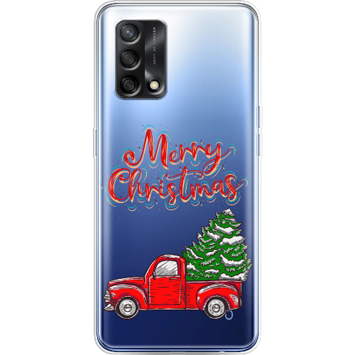 Чехол Boxface OPPO A74 Holiday Car Merry Christmas