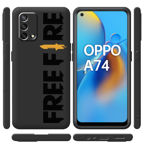 Чехол Boxface OPPO A74 Черный Free Fire