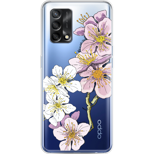 Чехол Boxface OPPO A74 Cherry Blossom