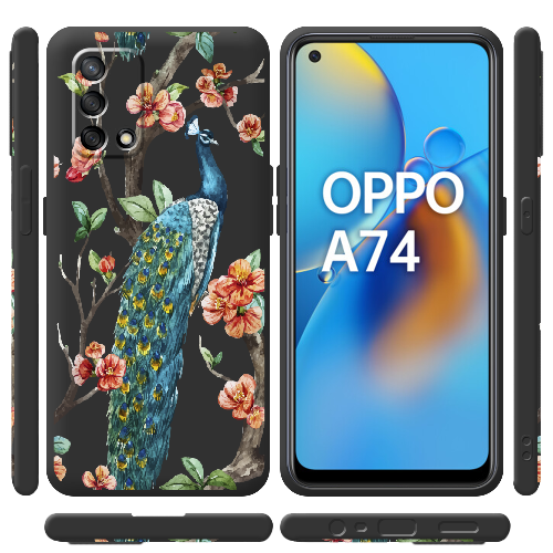 Чехол Boxface OPPO A74 Noble Peacock