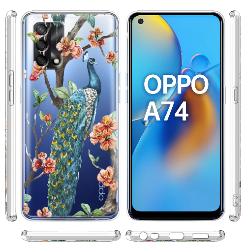 Чехол Boxface OPPO A74 Noble Peacock