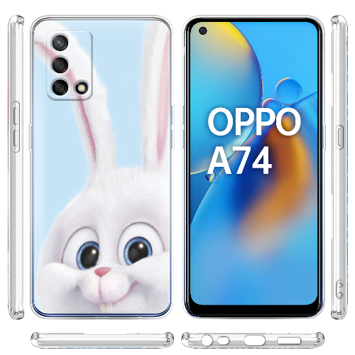 Чехол Boxface OPPO A74 Кролик Снежок