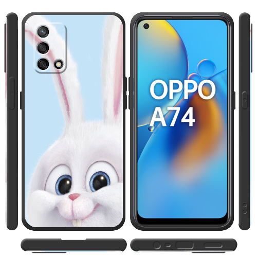 Чехол Boxface OPPO A74 Кролик Снежок