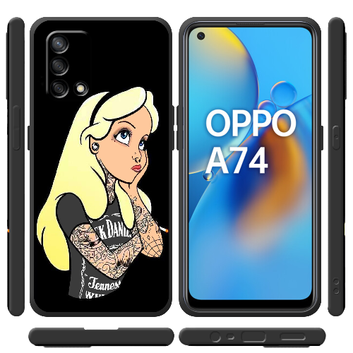 Чехол Boxface OPPO A74 Панк Алиса из страны чудес