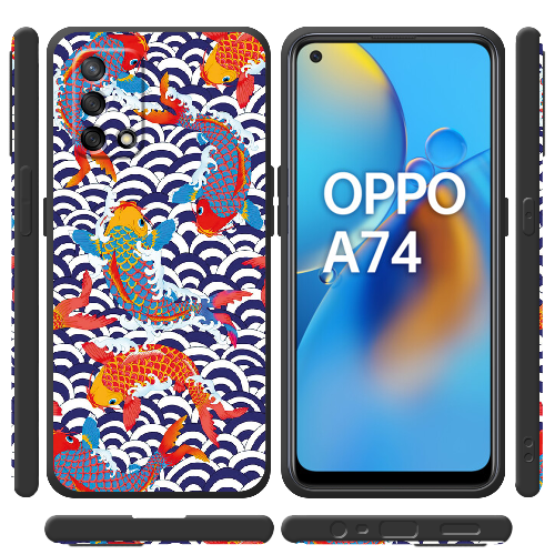 Чехол Boxface OPPO A74 Koi Fish