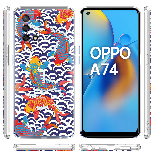 Чехол Boxface OPPO A74 Koi Fish