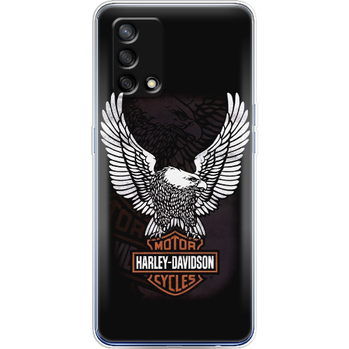 Чехол Boxface OPPO A74 Harley Davidson and eagle