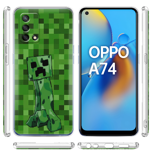 Чехол Boxface OPPO A74 Minecraft Creeper