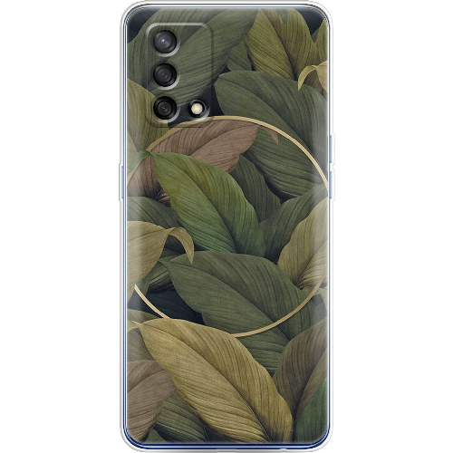 Чехол Boxface OPPO A74 Green Leaf