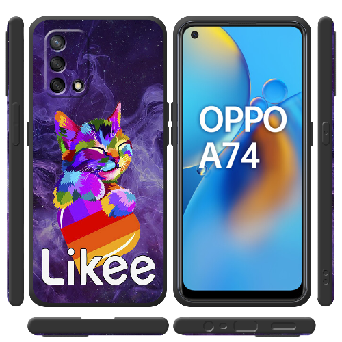 Чехол Boxface OPPO A74 Котик Likee