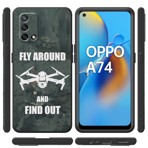 Чехол Boxface OPPO A74 Дрон Fly Around