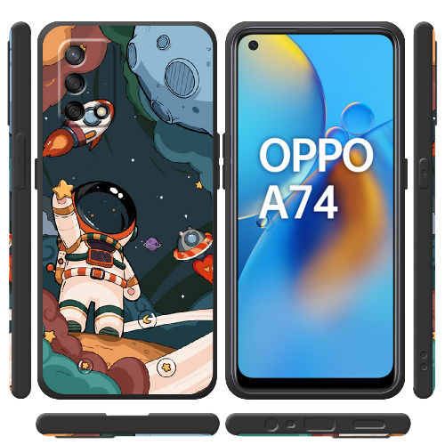 Чехол Boxface OPPO A74 Space Mission