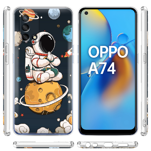 Чехол Boxface OPPO A74 Astronaut