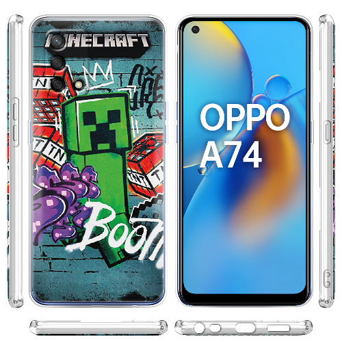 Чехол Boxface OPPO A74 Minecraft Graffiti