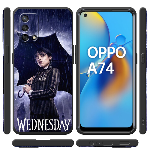 Чехол Boxface OPPO A74 Wednesday Addams