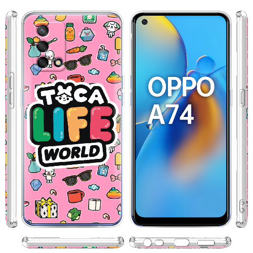 Чехол Boxface OPPO A74 Toca Boca Life World