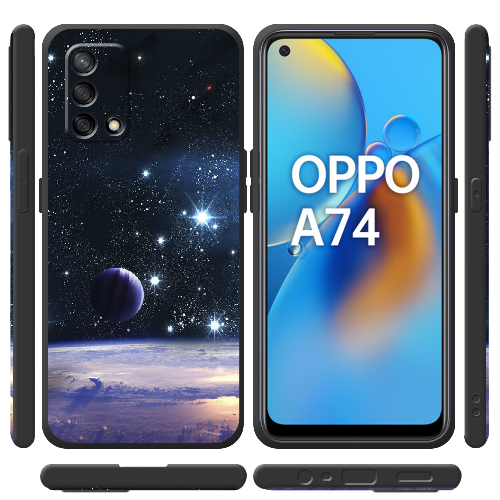 Чехол Boxface OPPO A74 Space Landscape