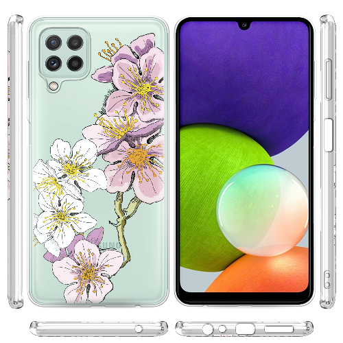 Чехол BoxFace Samsung M325F Galaxy M32 Cherry Blossom