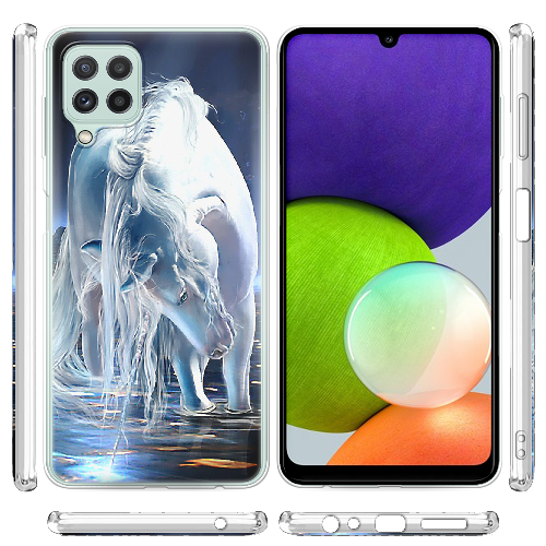 Чехол BoxFace Samsung M325F Galaxy M32 White Horse