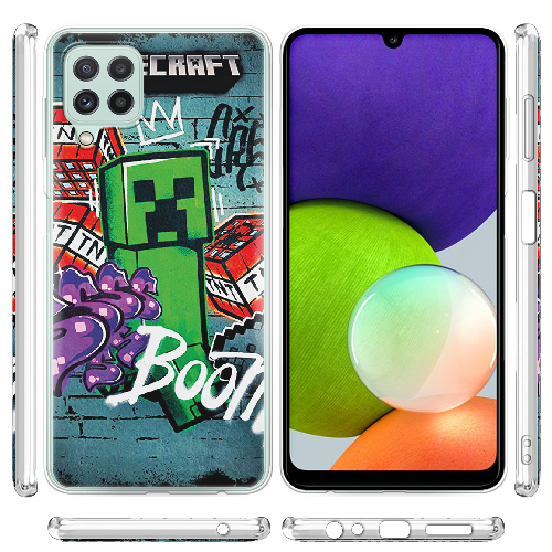 Чехол BoxFace Samsung M325F Galaxy M32 Minecraft Graffiti