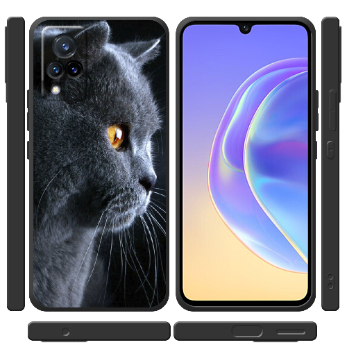 Чехол BoxFace Vivo V21 English cat