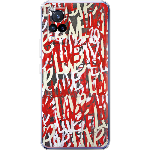 Чехол BoxFace Vivo V21 Love Graffiti