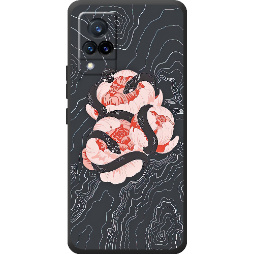 Чехол BoxFace Vivo V21 Snake Rose