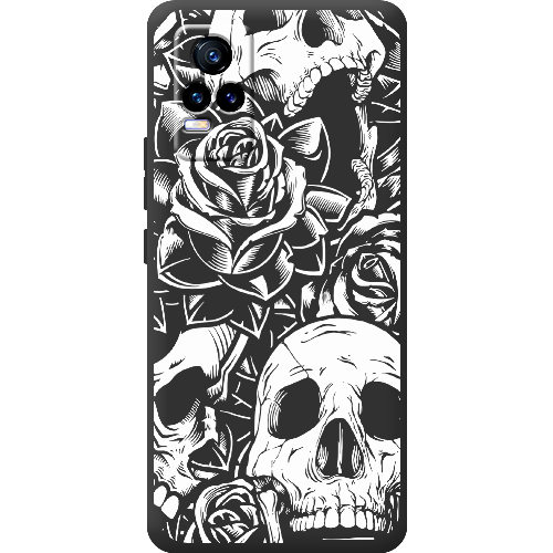 Чехол BoxFace Vivo V21E Skull and Roses